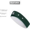 imageadidas UnisexAdult Interval Reversible Terricloth Elastic HeadbandTeam Dark GreenWhite