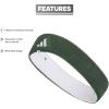 imageadidas UnisexAdult Interval Reversible Terricloth Elastic HeadbandTeam Dark GreenWhite 20