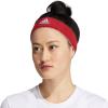 imageadidas UnisexAdult Interval Reversible Terricloth Elastic HeadbandTeam Power RedWhite