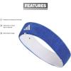 imageadidas UnisexAdult Interval Reversible Terricloth Elastic HeadbandTeam Royal BlueWhite 20