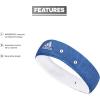 imageadidas UnisexAdult Interval Reversible Terricloth Elastic HeadbandTeam Royal BlueWhite