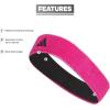 imageadidas UnisexAdult Interval Reversible Terricloth Elastic HeadbandTeam Shock PinkBlack 20