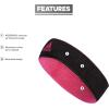 imageadidas UnisexAdult Interval Reversible Terricloth Elastic HeadbandTeam Shock PinkBlack