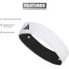 imageadidas UnisexAdult Interval Reversible Terricloth Elastic HeadbandWhiteBlack 20