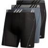 imageadidas Mens Sport Performance Mesh 3Pack Boxer BriefBlackGrey