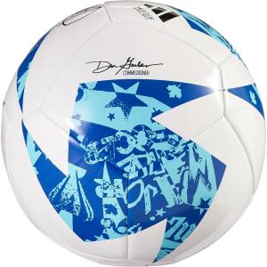 imageadidas MLS Club Soccer BallWhiteBlueBright Cyan