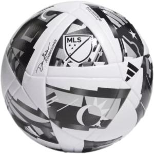 imageadidas MLS Soccer BallLeague WhiteBlackSilver Metallic