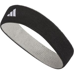 imageadidas UnisexAdult Interval Reversible Terricloth Elastic HeadbandBlackWhiteAluminum 20