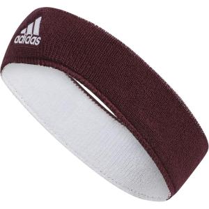imageadidas UnisexAdult Interval Reversible Terricloth Elastic HeadbandTeam MaroonWhite