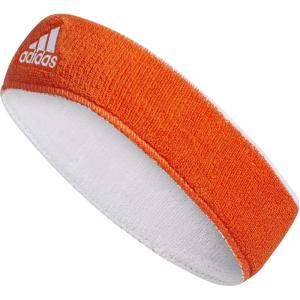 imageadidas UnisexAdult Interval Reversible Terricloth Elastic HeadbandTeam OrangeWhite