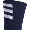 imageadidas Unisex Adult Select Basketball Crew Socks 1 PairCollegiate NavyWhite