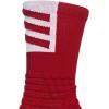 imageadidas Unisex Adult Select Basketball Crew Socks 1 PairPower RedWhite