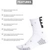 imageadidas Unisex Adult Select Basketball Crew Socks 1 PairWhiteBlack