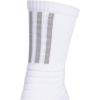 imageadidas Unisex Adult Select Basketball Crew Socks 1 PairWhiteLight Onix Grey2