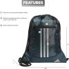 imageadidas Unisex Alliance 2 Sackpack Stone Wash GreyCourt GreenBlack One SizeArctic Night BlueSilver MetallicBlack