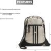 imageadidas Unisex Alliance 2 Sackpack Stone Wash GreyCourt GreenBlack One SizeBos Mini Monogram Wonder BeigeBlack