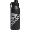 imageadidas Unisex 1 Liter 32 oz Metal Water Bottle BlackSilver Metallic One SizeBlackSilver Metallic