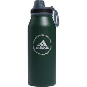 imageadidas Unisex 1 Liter 32 oz Metal Water Bottle BlackSilver Metallic One SizeGreen OxideOnix GreySilver Metallic