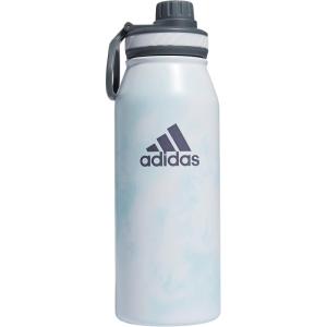 imageadidas Unisex 1 Liter 32 oz Metal Water Bottle BlackSilver Metallic One SizeStone Wash Almost BlueWhiteOnix GreyWhite