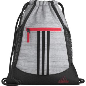 imageadidas Unisex Alliance 2 Sackpack Stone Wash GreyCourt GreenBlack One SizeTwo Tone Grey TwoBlackBright Red