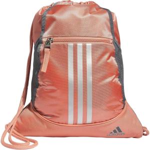 imageadidas Unisex Alliance 2 Sackpack Stone Wash GreyCourt GreenBlack One SizeWonder ClaySilver MetallicOnix Grey