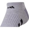 imageadidas Mens Cushioned No Show Socks Low Profile with Arch Compression 3 PairsCool Light HeatherGreyBlack