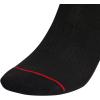 imageadidas Mens Cushioned Sport High Quarter Socks with Arch Compression 3PairBlackWhiteBetter Scarlet