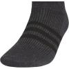 imageadidas Mens Superlite 30 Low Cut Socks Lightweight Breathable with Targeted Padding and Arch Compression 6 PairsOnix GreyBlack