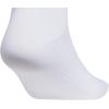 imageadidas Mens Superlite 30 Low Cut Socks Lightweight Breathable with Targeted Padding and Arch Compression 6 PairsWhiteBlack