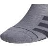 imageadidas Mens Superlite Stripe 3 No Show Socks 3PairHeather Dark GreyBlackNight Grey