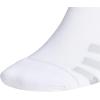 imageadidas Mens Superlite Stripe 3 No Show Socks 3PairWhiteClear Onix GreyClear Grey