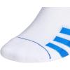 imageadidas Mens Superlite Stripe 3 No Show Socks 3PairWhiteTeam Royal BlueGlory Blue