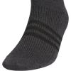 imageadidas mens Superlite 30 Quarter Sock Athletic Lightweight Breathable With Targeted Padding and Arch Compression 6pairOnix GreyBlack