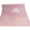 imageadidas womens Superlite 30 Quarter Athletic Socks 6pair With Targeted Padding and Arch Compression for All Day ComfortWarm Clay PinkWonder BeigeWhite