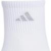 imageadidas womens Superlite 30 Quarter Athletic Socks 6pair With Targeted Padding and Arch Compression for All Day ComfortWhiteBlue BurstClear Onix Grey