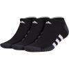 imageadidas Mens Cushioned No Show Socks Low Profile with Arch Compression 3 PairsBlackOnix GreyWhite