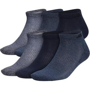 imageadidas Mens Athletic Cushioned Low Cut Socks with Arch Compression for a Secure Fit 6PairLegend Ink BlueTech Ink BlueLight Onix Grey