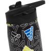imageadidas 600 ML 20 oz Straw Top Metal Water Bottle HotCold DoubleWalled Insulated 188 Stainless SteelAdi Comp BlackBlackWhite