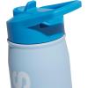imageadidas 600 ML 20 oz Straw Top Metal Water Bottle HotCold DoubleWalled Insulated 188 Stainless SteelClear Sky BluePulse BlueWhite