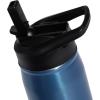imageadidas 600 ML 20 oz Straw Top Metal Water Bottle HotCold DoubleWalled Insulated 188 Stainless SteelPulse BlueBlackAlmost Blue