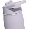 imageadidas 600 ML 20 oz Straw Top Metal Water Bottle HotCold DoubleWalled Insulated 188 Stainless SteelSilver Dawn GreyWhite