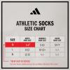 imageadidas Mens Athletic Cushioned Crew Socks with Arch Compression 6 PairsWhiteBlackWhite