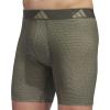 imageadidas Mens Performance Boxer Brief Underwear 1PackAccelerate Silver Pebbleolive StrataShadow Olive GreenSilver Pebble Grey