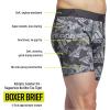 imageadidas Mens Performance Boxer Brief Underwear 1PackBos Floral Carbonlegend Ivyclear OnixLegend Ivy GreenClear Onix Grey