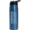 imageadidas 600 ML 20 oz Straw Top Metal Water Bottle HotCold DoubleWalled Insulated 188 Stainless SteelPulse BlueBlackAlmost Blue