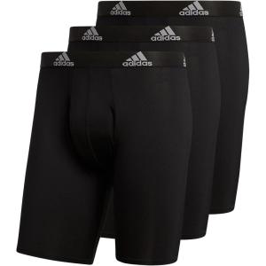 imageadidas Mens Performance Long Boxer Brief Underwear 3PackLucid Fuchsia PinkLegend Ink BlueLucid Blue
