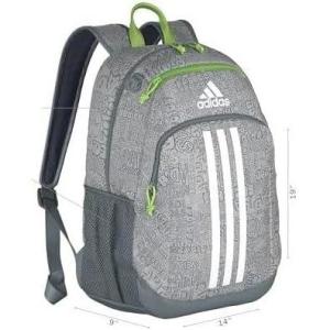 imageadidas Creator 2 Backpack BlackWhite One SizeAdi Font Madness Stone GreyLucid Lime GreenWhite