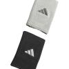 imageadidas Interval Large Reversible WristbandBlackAluminum 2White2