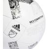 imageadidas Adult MLS Competition Match Ball Replica Soccer BallWhiteSilver MetallicBlack