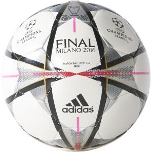 imageadidas Capitano Soccer BallWhiteBlackSilver MetallicMini